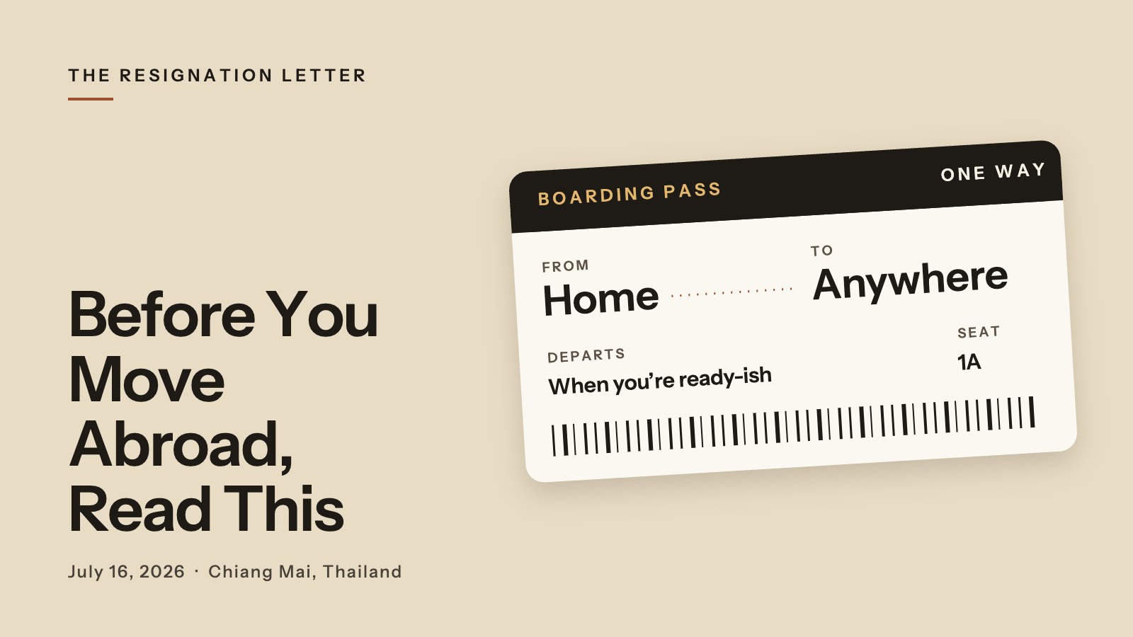 Before You Move Abroad, Read This Before You Move Abroad, Read This