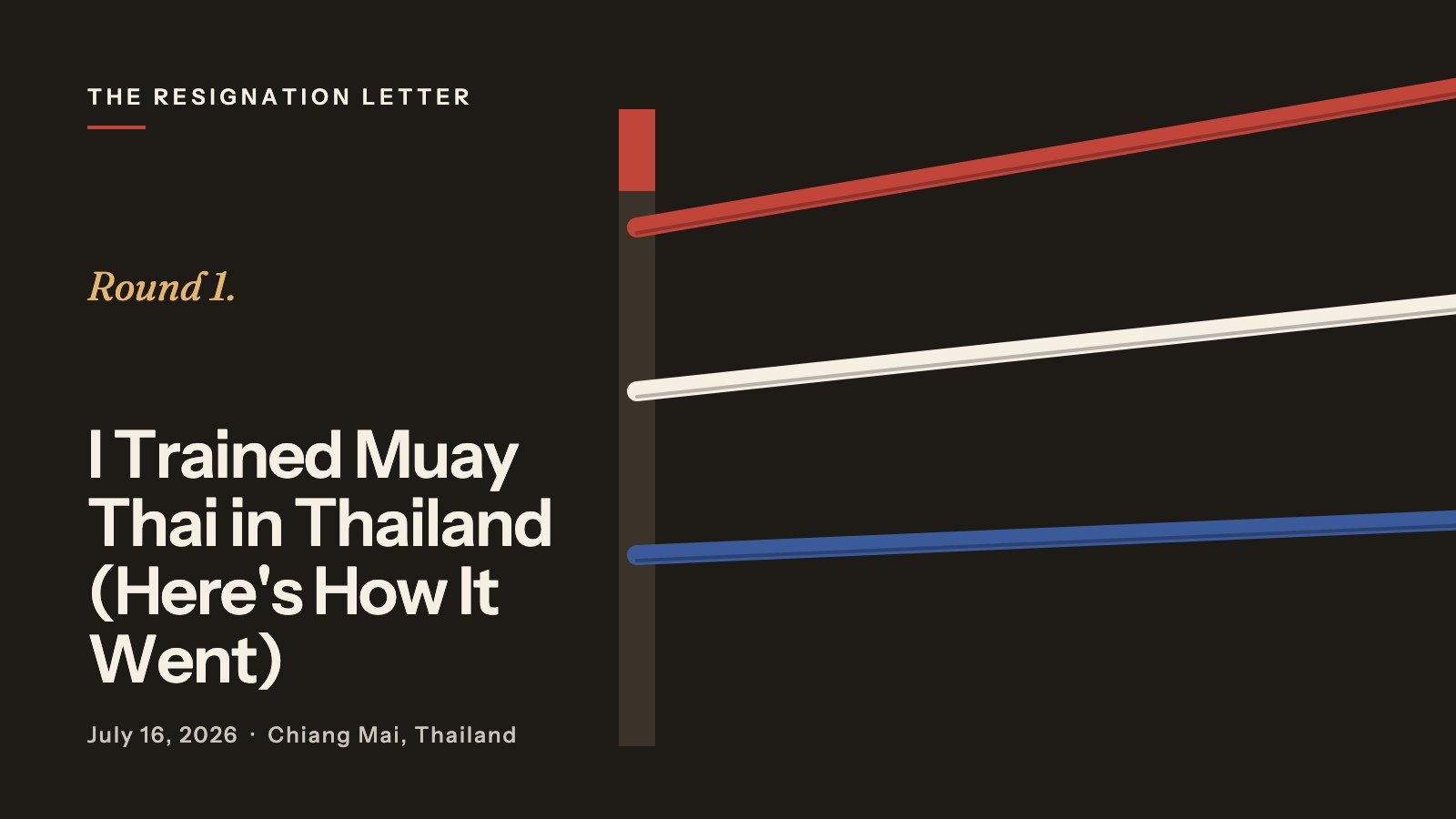 I Trained Muay Thai in Thailand (Here's How It Went) I Trained Muay Thai in Thailand (Here’s How It Went)